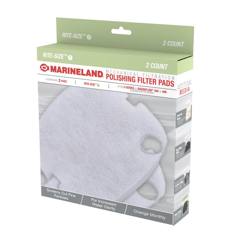 Marineland Polishing Filter Pads, 2 Count, Support Mechanical Aquarium Filtration, Rite-Size T, Fit C-Series and Magniflow 360 and 400 Canister Filters - Image 3